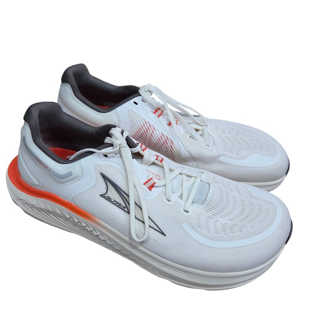 Altra Paradigm 7 Running Shoes White Wide Toe Sporty Cushion Comfort Impact 11